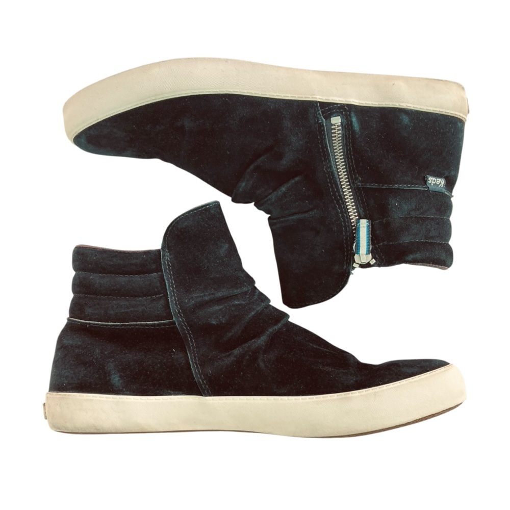 Keds Midtown Zip Suede Black Sneakers Booties (Size 10) - Picture 3 of 16